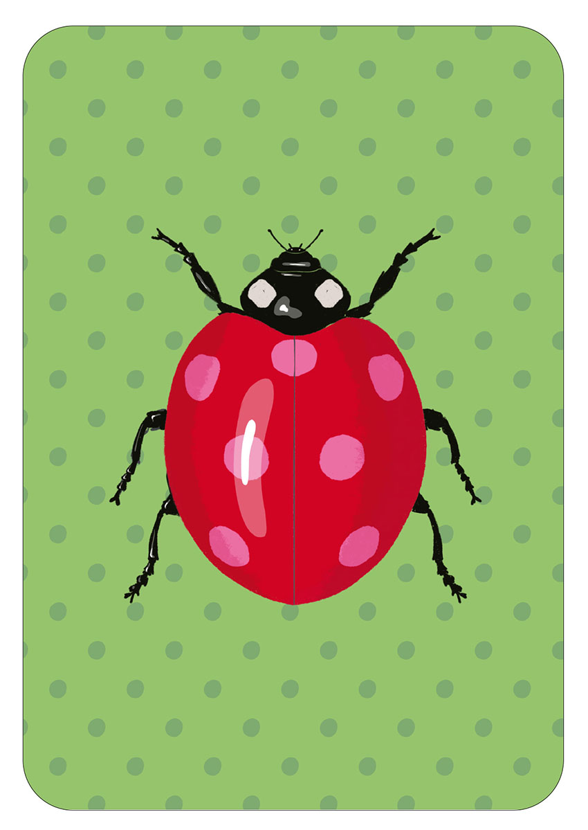 Postcard - Toni Starck - Lollipop - Ladybug
