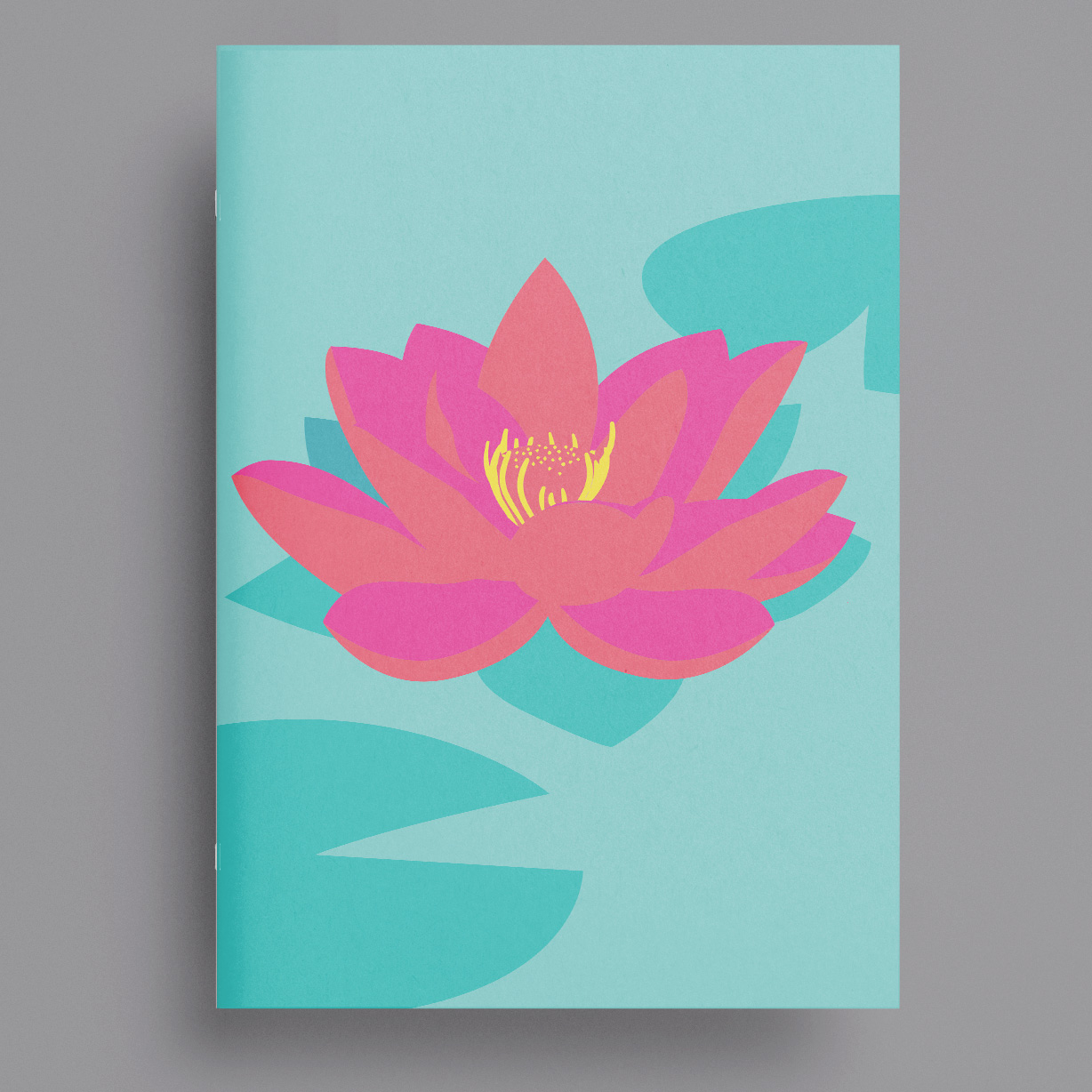 Notizheft A6 - Happiness - Lotus Flower