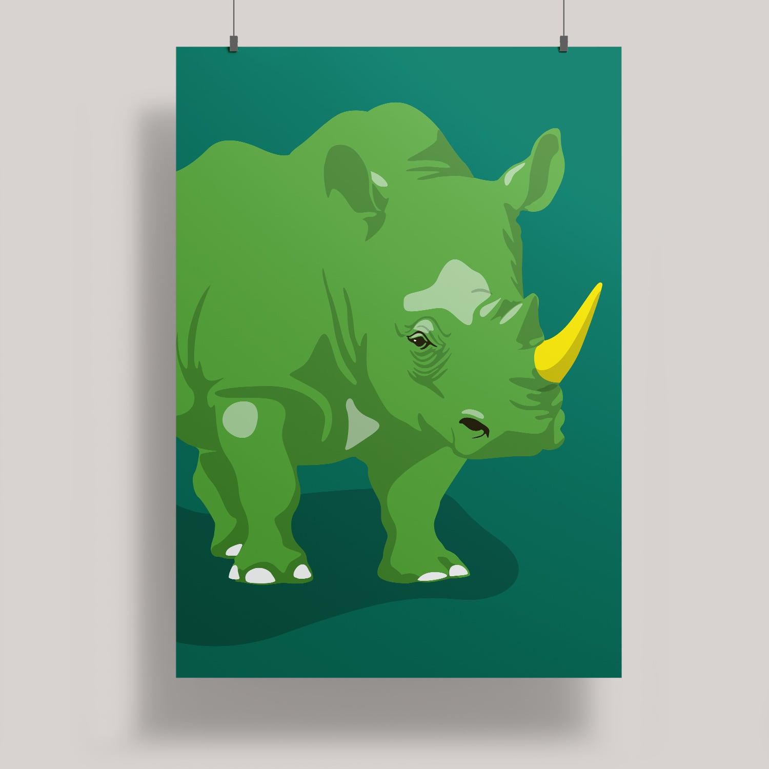 ArtPrint A4 - Modern Art - Nashorn