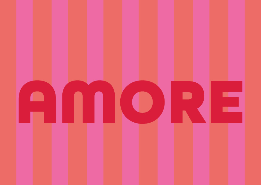 Postcard - happy wrong - Amore