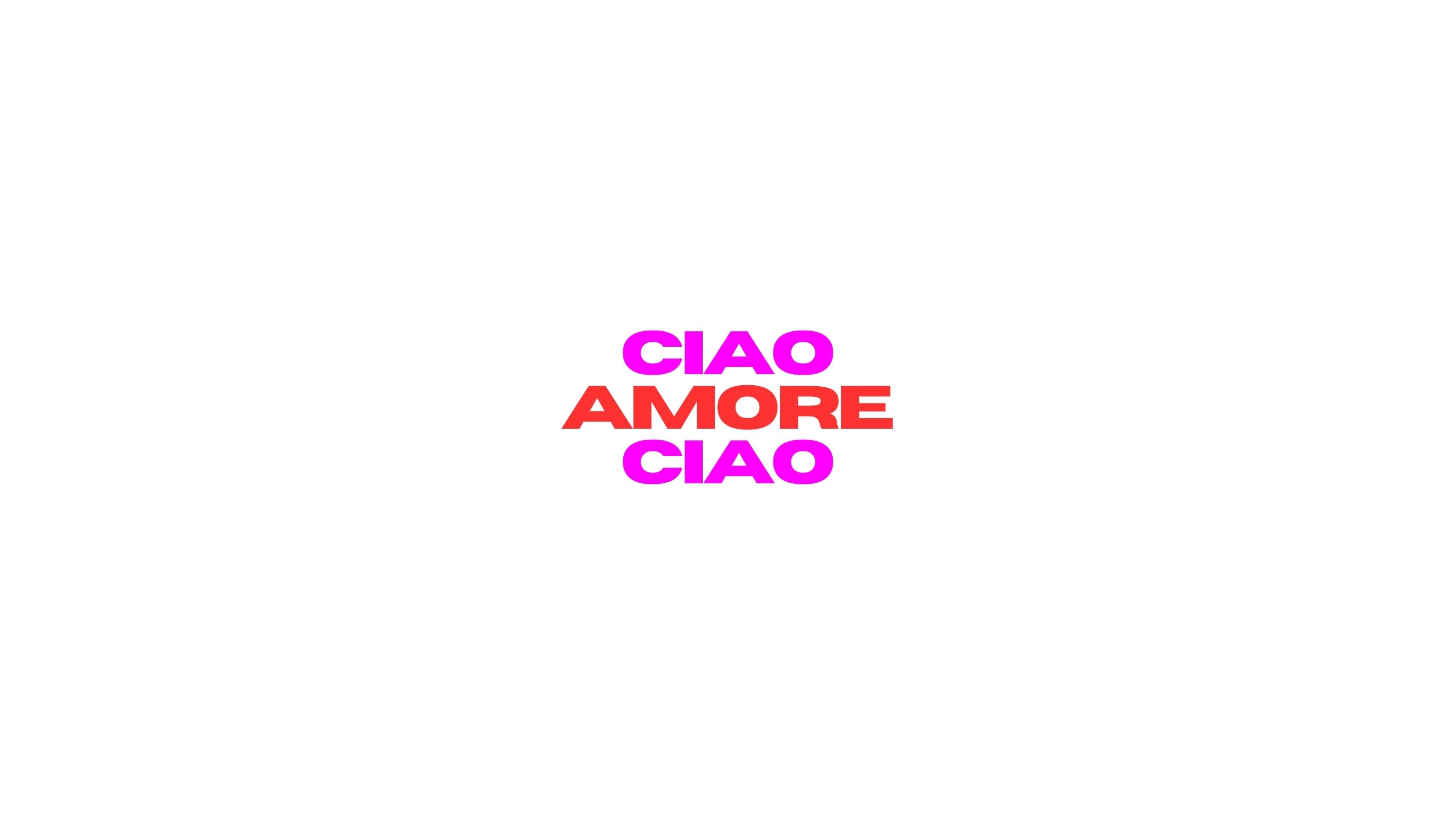 Bügelbild - ciao amore ciao Bügelbild - ciao amore ciao