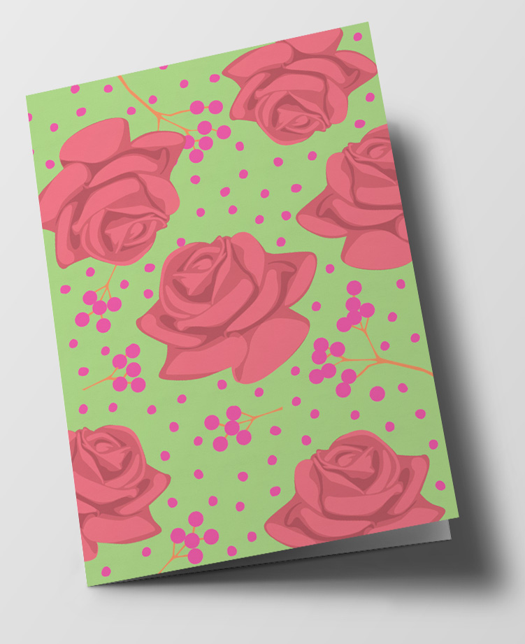 Doublecard C6 - happiness - Orange Roses Doublecard C6 - happiness - Orange Roses