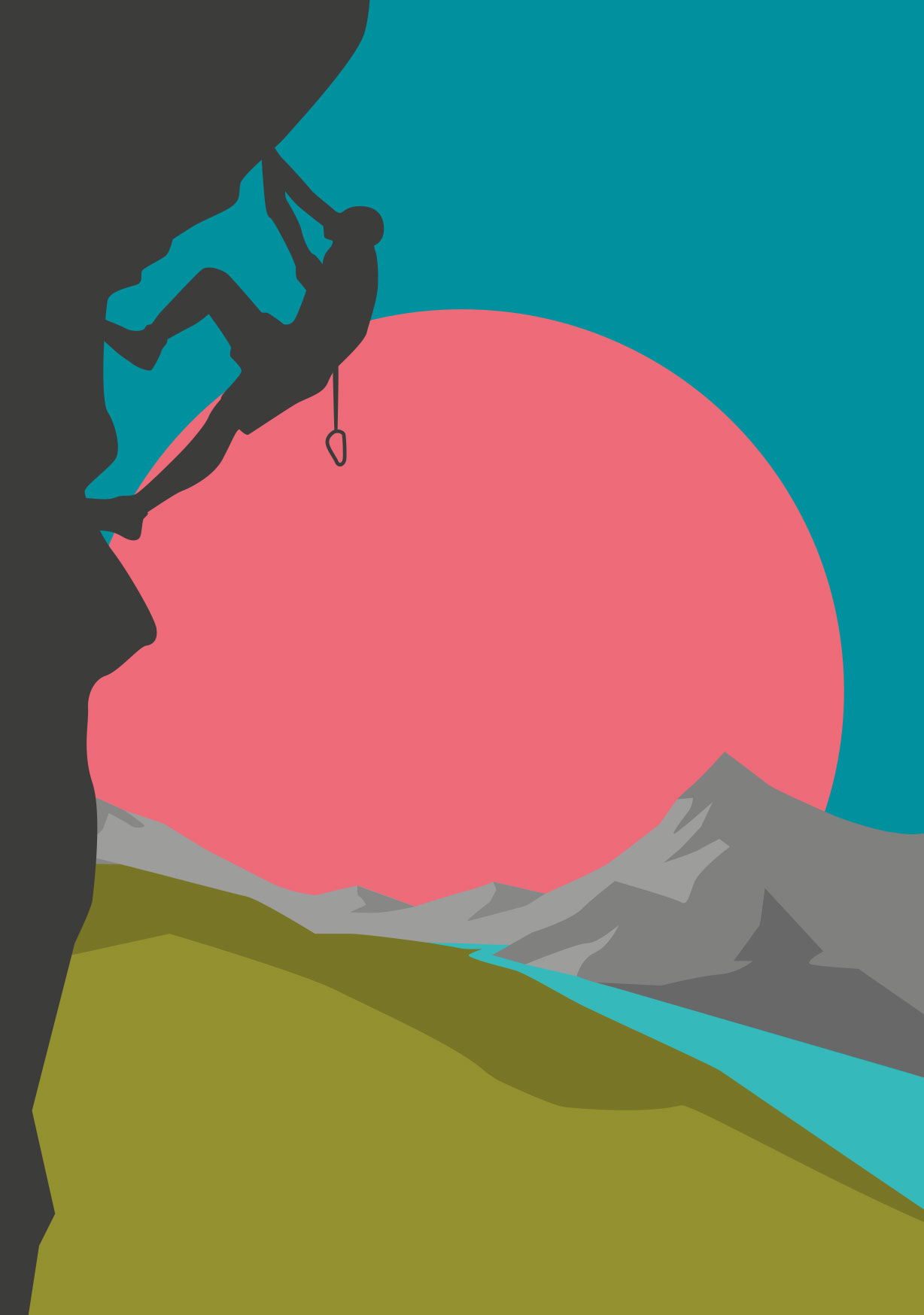 Postcard - Nobiyama - Climber Postcard - Nobiyama - Climber