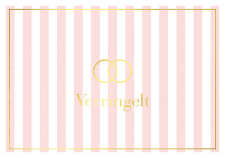 Klappkarte - La Card - Verringelt, gold