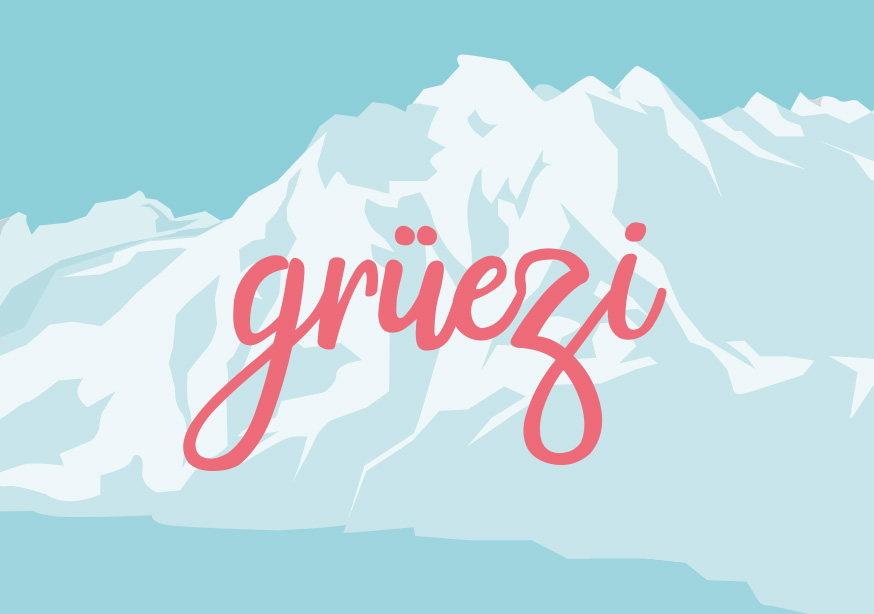 Postkarte - luminous - Gruezi Postkarte - luminous - Gruezi