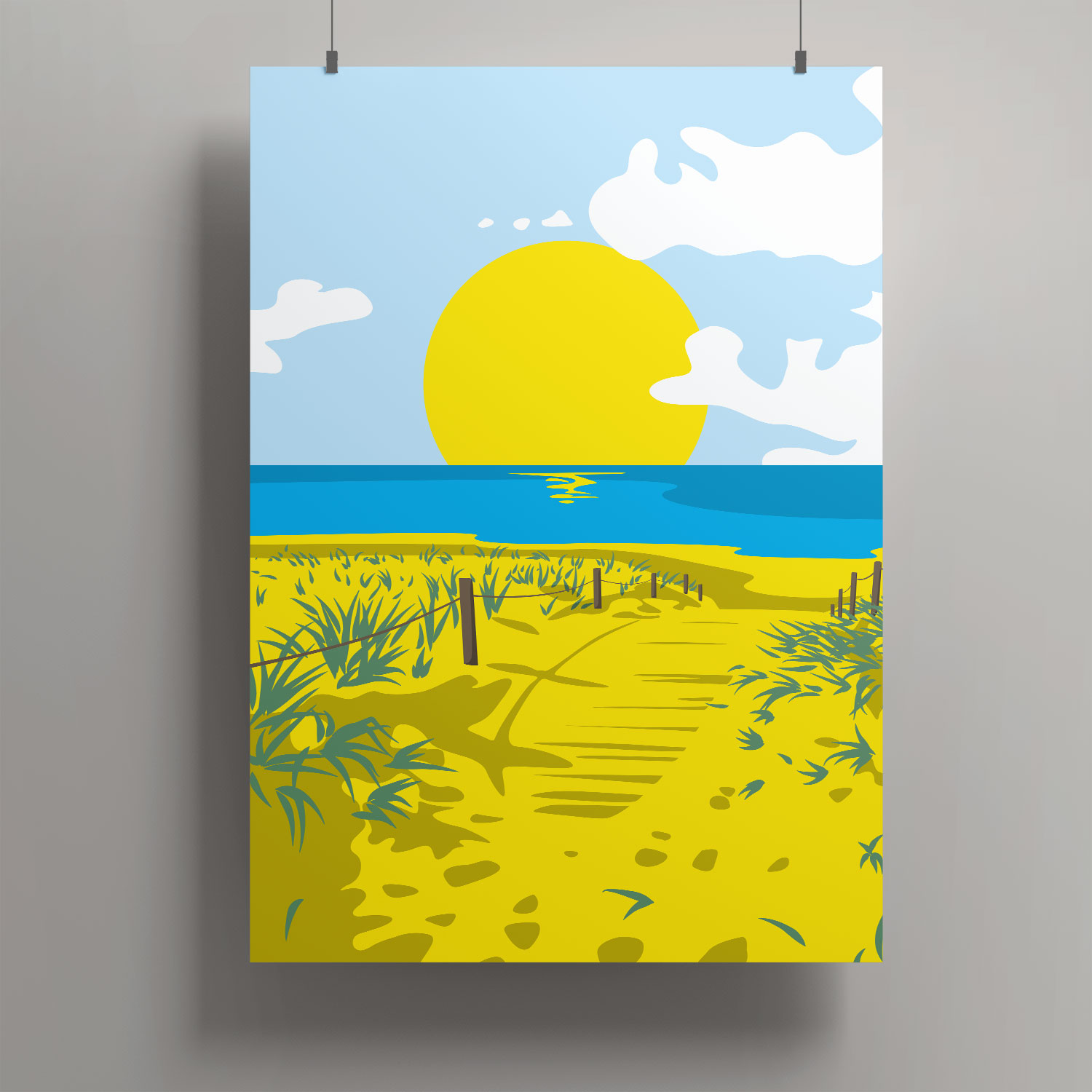 Artprint A3 - dune landscape