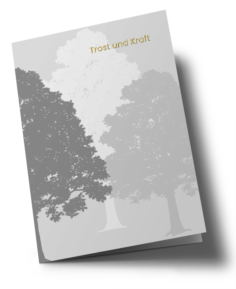 Klappkarte C6 - Toni Starck - Bäume, Trost und Kraft