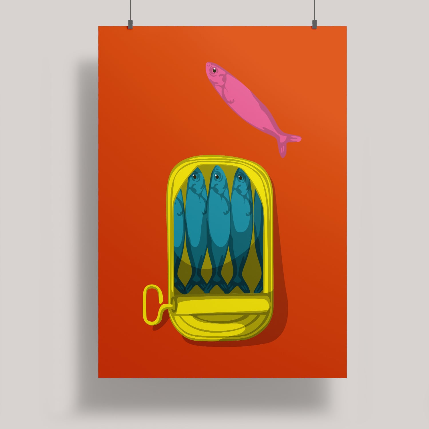 Artprint A3 - Fischdose