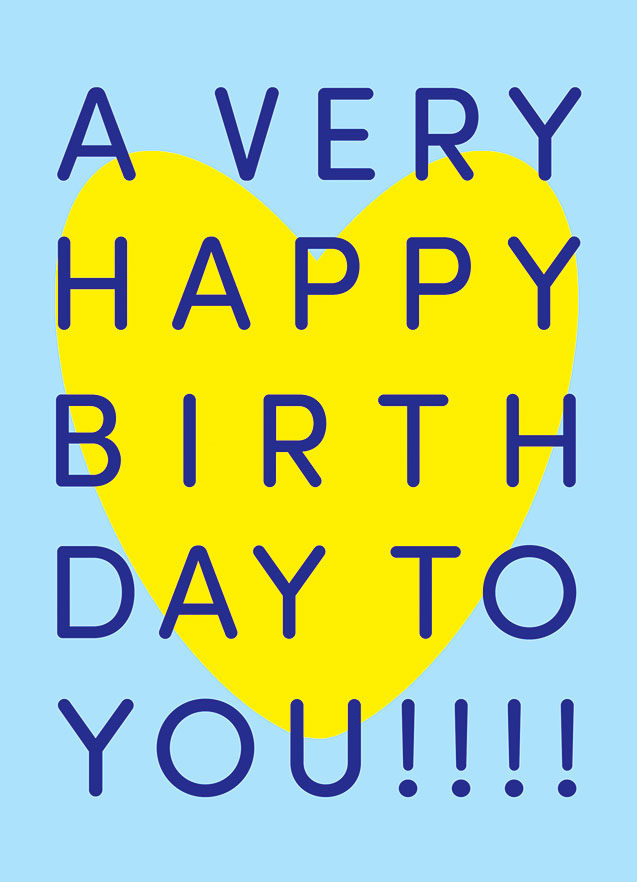 Postcard – m-illu – Happy Birthday