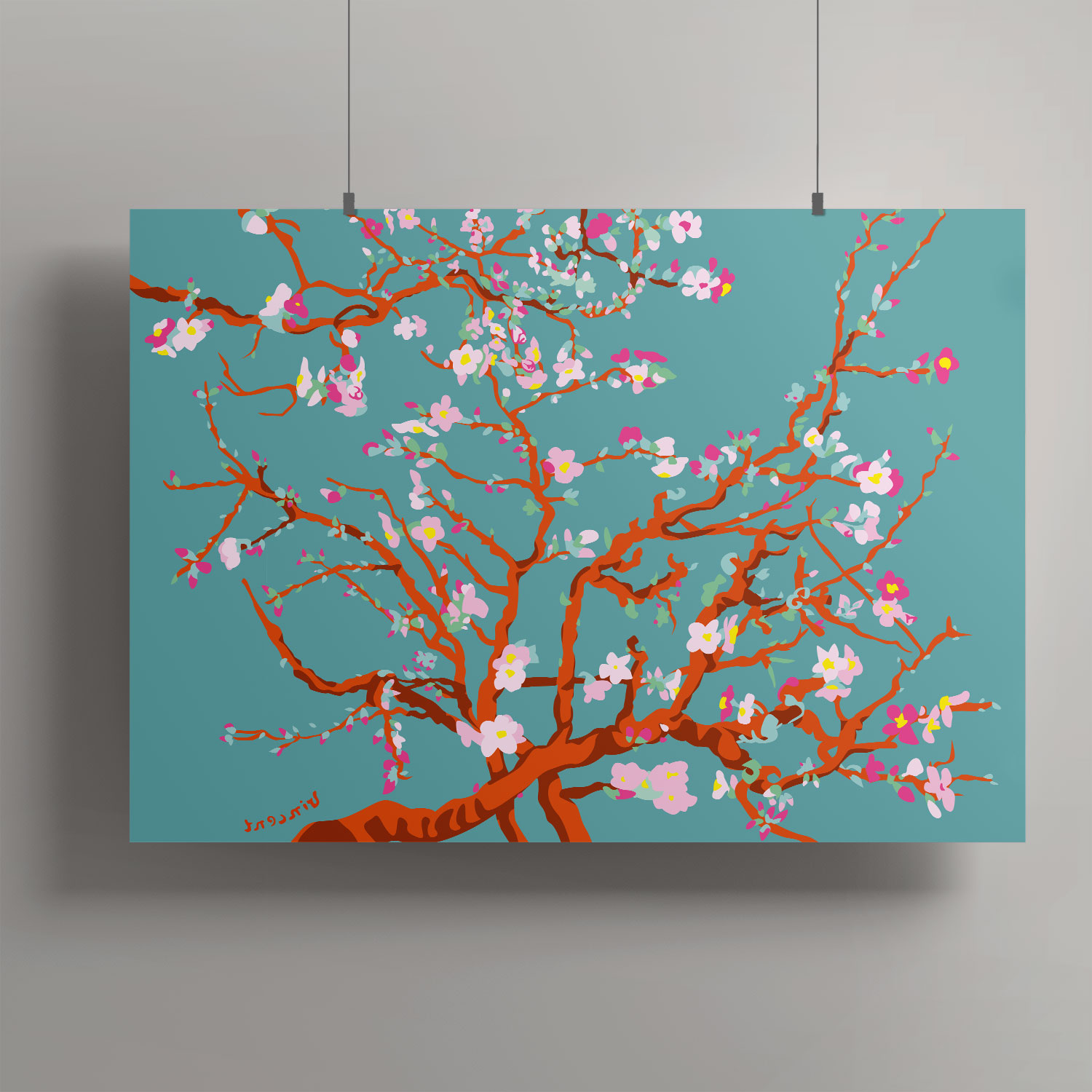 Artprint A3 - Almond Blossom, van Gogh