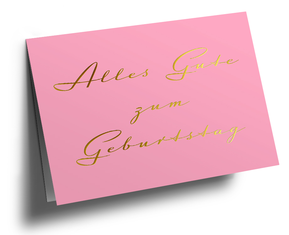 Klappkarte C6 - pure - Alles Gute zum Geburtstag