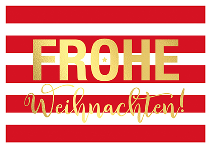 Postkarte - La Card - Weihnchten, red