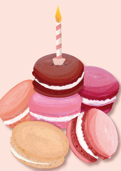 Postcard - Toni Starck - Macarons