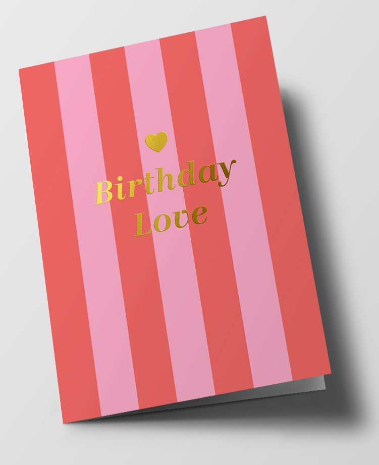 Klappkarte C6 - chelsea - Birthday Love
