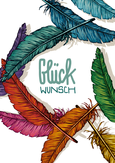Postkarte - illi - Lumal Glückwunsch Postkarte - illi - Lumal Glückwunsch