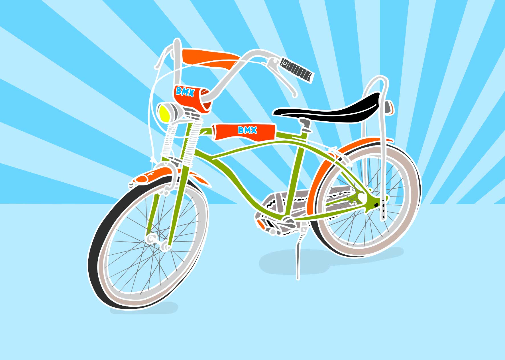 Postkarte - Limo & Mo - Bonanza Rad