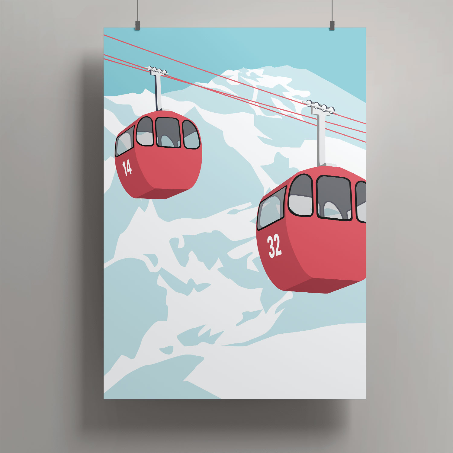 *Artprint A3 - Gondel