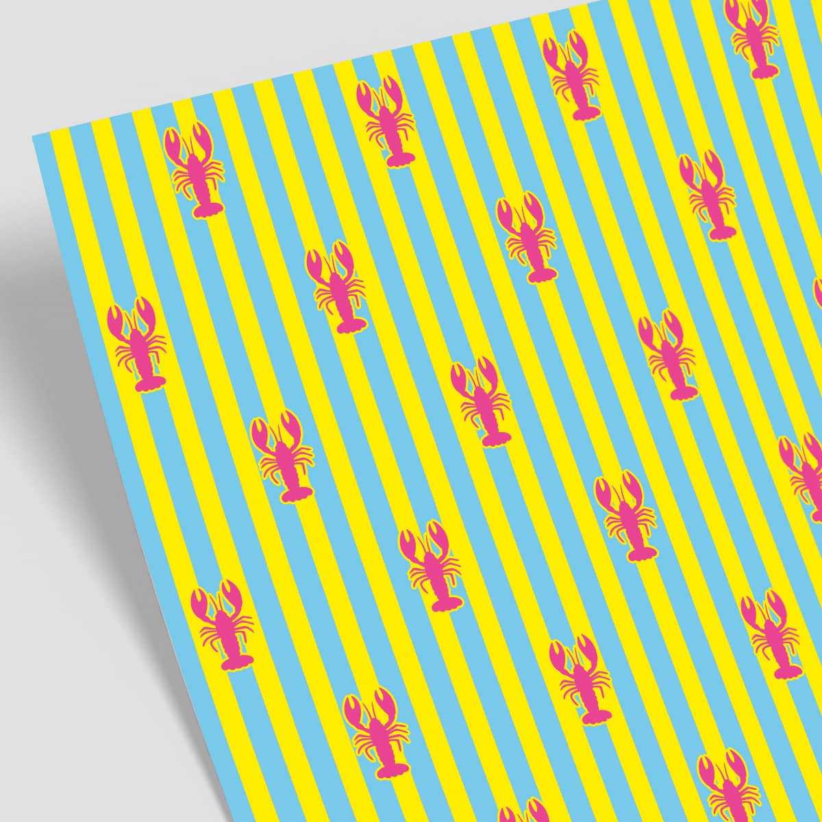 Wrapping paper - neonstyle - Stripes Lobster